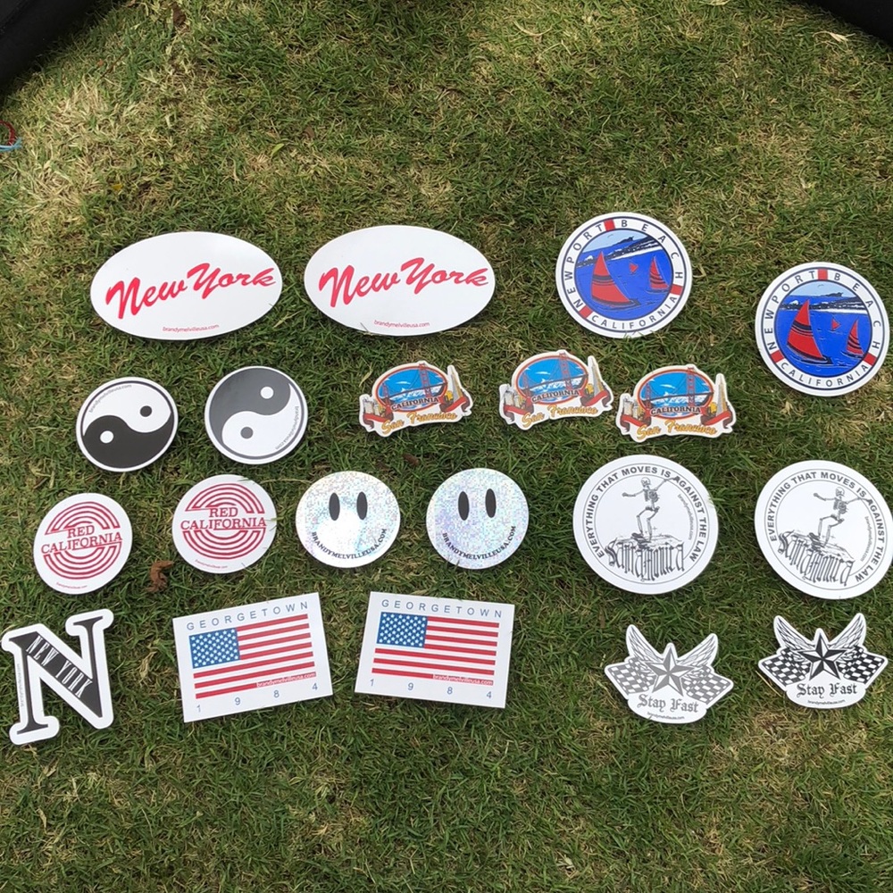 BRANDY MELVILLE STICKERS 25 PACK